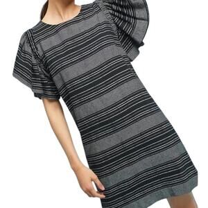 Anthropologie Moon River Denmark Black And White Tunic Dress Size Medium